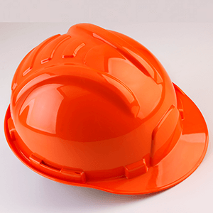Orange safety hard hat